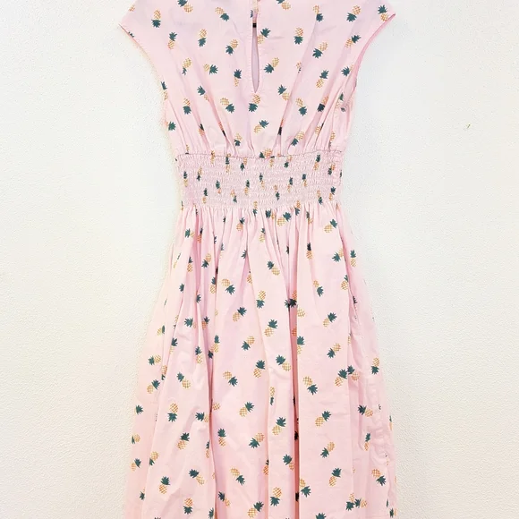 kate spade Pink Pineapple Print Midi Dress - Picture 5 of 5